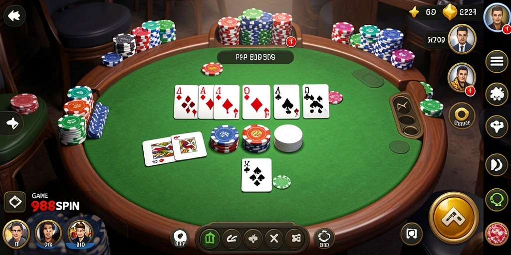 Screenshot gameplay Gaple yang menarik dan seru di 98SPIN.