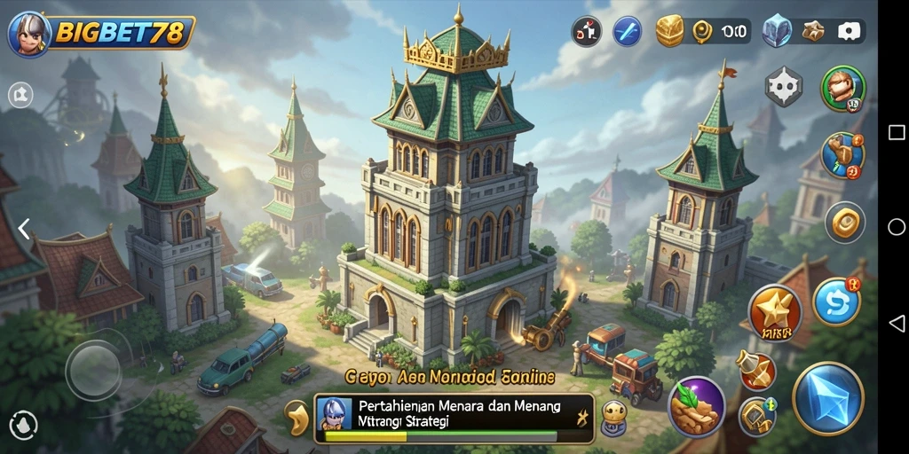 Tampilan gameplay seru dan menantang dalam BIGBET78.