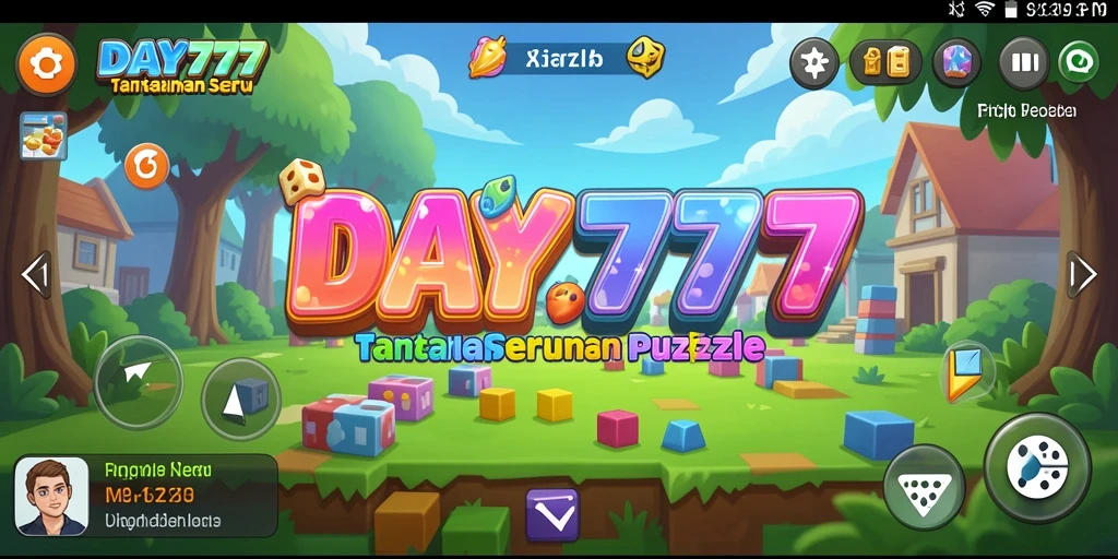 Tampilan gameplay DAY777 yang menampilkan tantangan puzzle seru.