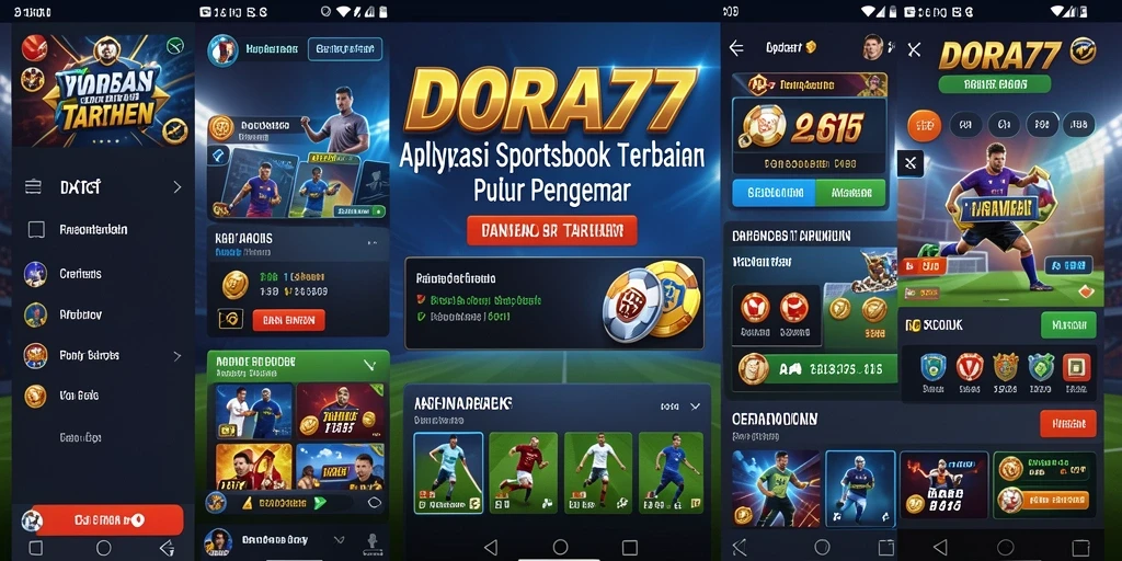 Tampilan antarmuka DORA77 yang menarik dan informatif.