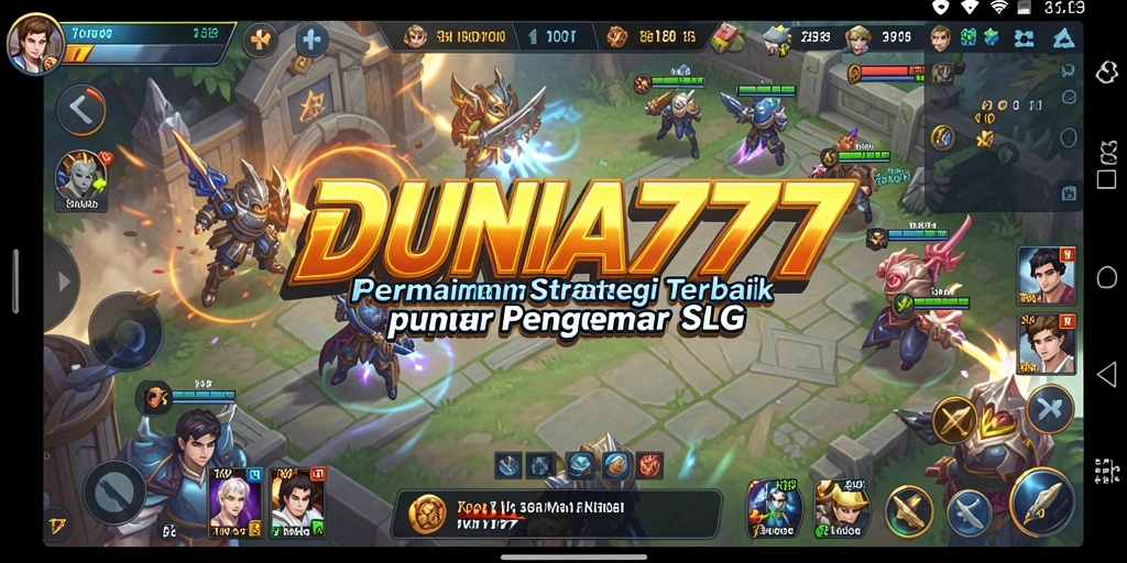 Tampilan gameplay DUNIA777 yang penuh strategi dan aksi.