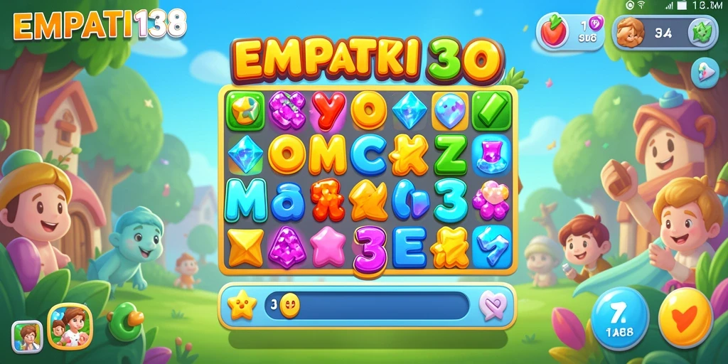 Tangkapan layar gameplay menampilkan momen seru mencocokkan blok warna-warni.