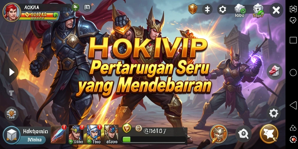Gameplay mendebarkan dengan aksi pertarungan yang intens.