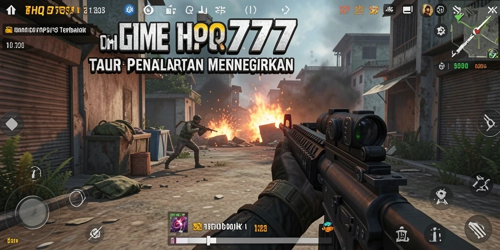 Tampilan gameplay HQ777 yang menegangkan dan penuh aksi.