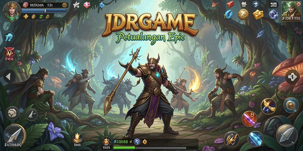 Tampilan gameplay IDRGAME yang menakjubkan di dunia RPG.