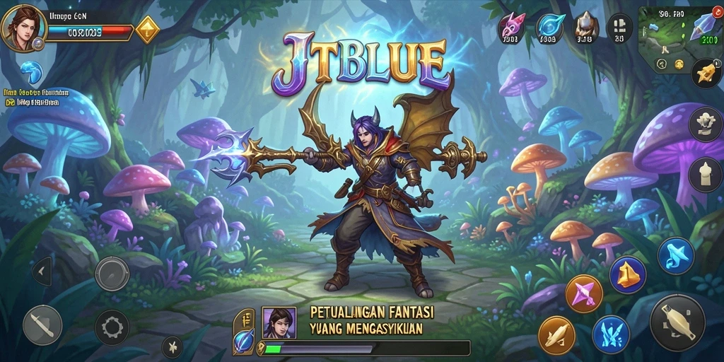 Tampilan gameplay menakjubkan di dunia fantasi JTBLUE.