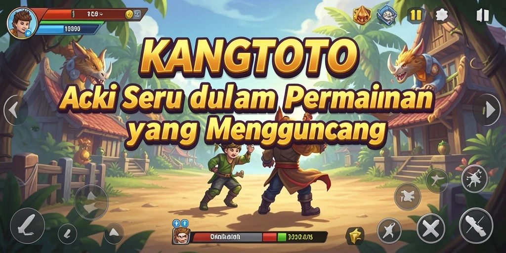 Tampilan gameplay KANGTOTO yang menegangkan dan seru.