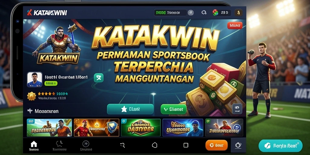 Tampilan antarmuka KATAKWIN yang menarik dan intuitif untuk taruhan olahraga.
