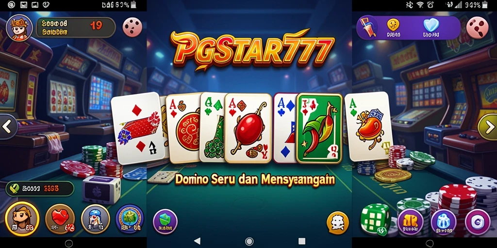 Screenshot gameplay PGSTAR777 yang menampilkan keseruan permainan Domino.