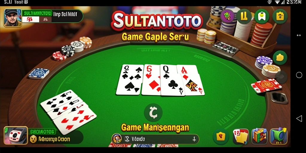 Gameplay seru SULTANTOTO dalam permainan Gaple.