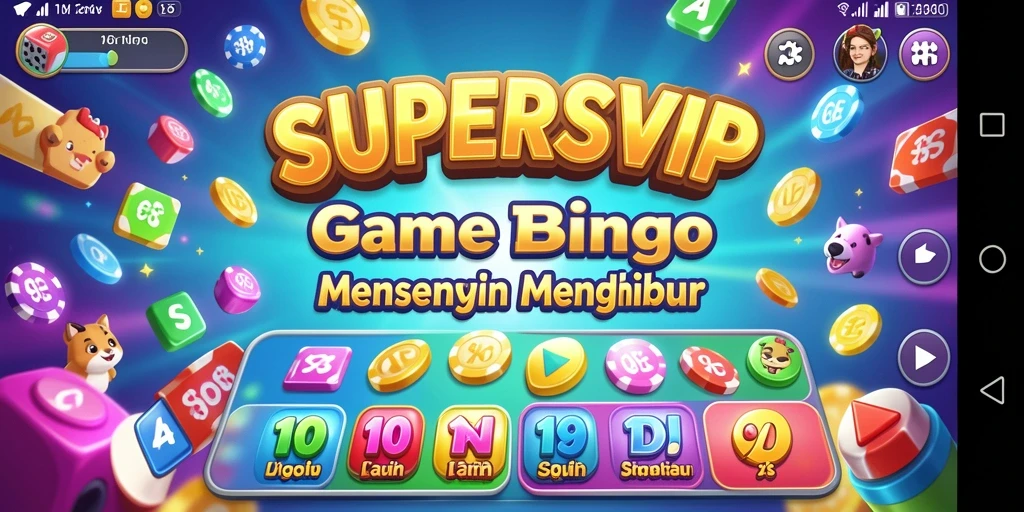 Tampilan menarik gameplay Bingo di SUPERSVIP.
