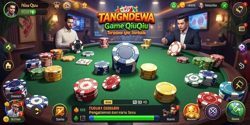 Tampilan gameplay seru di TANGANDEWA dengan pemain aktif.
